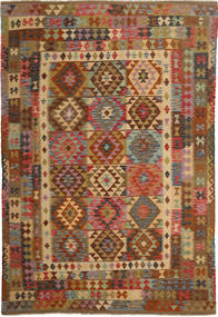  Orientalsk Kelim Afghan Old Style Teppe 194X297 Ull, Afghanistan Carpetvista
