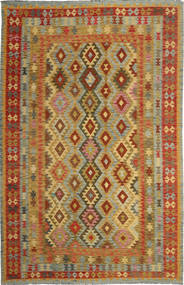  Orientalisk Kelim Afghan Old Style Matta 200X310 Ull, Afghanistan Carpetvista