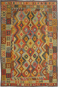 192X297 Kilim Afghan Old Style Rug Oriental (Wool, Afghanistan) Carpetvista