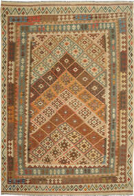  Orientalisk Kelim Afghan Old Style Matta 195X294 Ull, Afghanistan Carpetvista