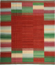 247X298 Kelim Modern Teppich Moderner Rot/Grün (Wolle, Persien/Iran) Carpetvista