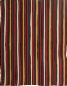 Tapete Persa Kilim Moderno 157X204 Vermelho Escuro/Laranja (Lã, Pérsia/Irão)