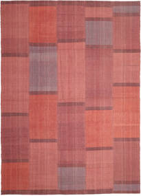209X298 Kelim Modern Teppich Moderner Rot (Wolle, Persien/Iran) Carpetvista