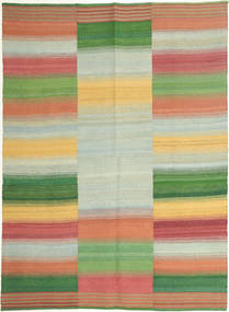 絨毯 ペルシャ キリム モダン 149X203 グリーン/レッド (ウール, ペルシャ/イラン)