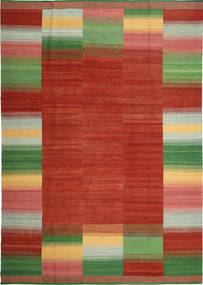  Persischer Kelim Modern Teppich 247X346 Rot/Grün (Wolle, Persien/Iran)