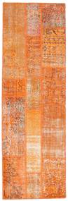 Patchwork Teppich 81X250 Läufer Orange/Beige Wolle, Türkei Carpetvista