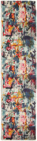 Leloudo 80X300 Petit Multicolore Abstrait Couloir Tapis