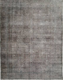  Persian Colored Vintage Rug 289X378 Grey/Dark Grey Carpetvista