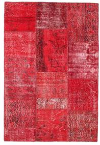 121X180 Patchwork Rug Modern Red (Wool, Turkey) Carpetvista