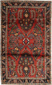 110X185 Dywan Orientalny Hamadan Brunatny/Czerwony (Wełna, Persja/Iran) Carpetvista