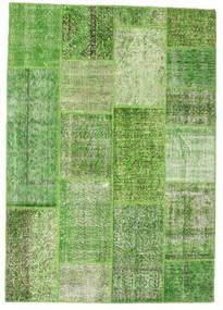 161X229 Tapete Patchwork Moderno Verde (Lã, Turquia) Carpetvista