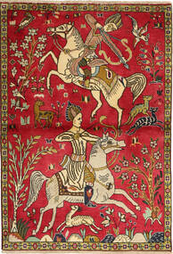  Persian Tabriz Pictorial Rug 97X142 Carpetvista