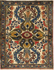  Orientalischer Hamadan Teppich 93X122 Wolle, Persien/Iran Carpetvista