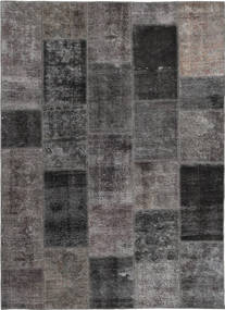  Persischer Patchwork Teppich 165X237 Dunkelgrau/Grau Carpetvista