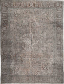  Persian Colored Vintage Rug 294X379 Grey/Dark Grey Carpetvista