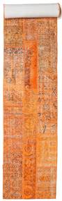  Patchwork Rug 81X605 Wool Orange/Beige Small Carpetvista