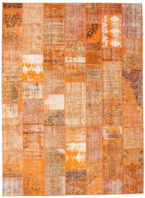  Patchwork Rug 274X373 Wool Beige/Orange Large Carpetvista