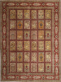 280X380 絨毯 オリエンタル タブリーズ パティナ 署名: Sarkhani 茶色/オレンジ 大きな (ウール, ペルシャ/イラン) Carpetvista