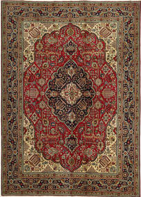  Orientalischer Täbriz Patina Teppich 248X345 Braun/Dunkelgelb Wolle, Persien/Iran Carpetvista
