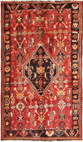  Orientalischer Shiraz Teppich 140X236 Wolle, Persien/Iran Carpetvista