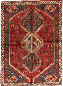  112X155 Medallion Small Shiraz Rug Wool, Carpetvista