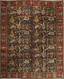  Persischer Täbriz Patina Teppich 307X383 Braun/Orange Großer (Wolle, Persien/Iran)