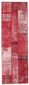  Patchwork Rug 81X252 Wool Red/Light Pink Small Carpetvista