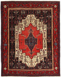 Alfombra Persa Senneh Patina 120X155 Rojo Oscuro/Rojo (Lana, Persia/Irán)