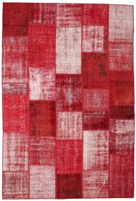 203X301 Tapis Patchwork Moderne Rouge/Rose Clair (Laine, Turquie) Carpetvista