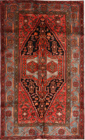  141X232 Hamadan Fine Matot Matto Ruskea/Punainen Persia/Iran Carpetvista
