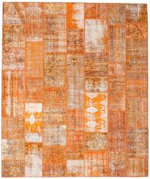  Patchwork Rug 253X304 Wool Orange/Beige Large Carpetvista