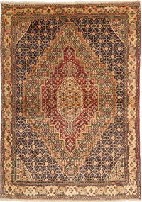  Orientalischer Senneh Teppich 125X178 Wolle, Persien/Iran Carpetvista