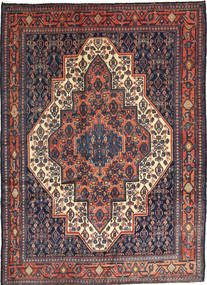 120X165 Senneh Fine Teppe Orientalsk Mørk Grå/Rød (Ull, Persia/Iran) Carpetvista