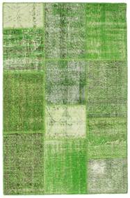 119X183 Χαλι Patchwork Σύγχρονα Πράσινα (Μαλλί, Τουρκικά) Carpetvista