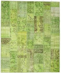 252X306 Tapete Patchwork Moderno Verde Grande (Lã, Turquia) Carpetvista