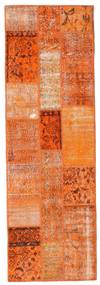 Patchwork Teppich 79X247 Läufer Orange/Beige Wolle, Türkei Carpetvista