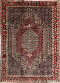 絨毯 ペルシャ センネ Fine 250X350 茶色/レッド 大きな (ウール, ペルシャ/イラン)