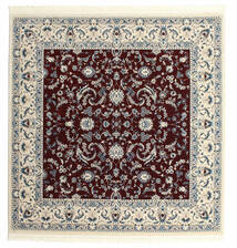  オリエンタル 300X300 Nain Florentine ダークレッド 正方形 ラグ 大 絨毯