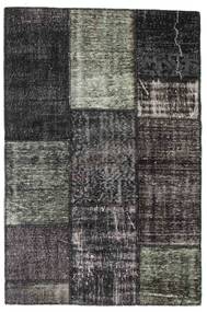 Patchwork Rug 121X182 Dark Grey/Grey Wool, Turkey Carpetvista