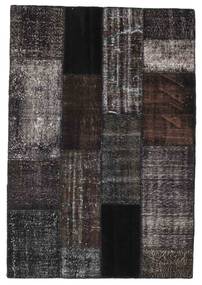 Patchwork Teppich 142X206 Dunkelgrau/Grau Wolle, Türkei Carpetvista