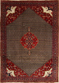 212X295 Koliai Matta Orientalisk Mörkröd/Röd (Ull, Persien/Iran) Carpetvista