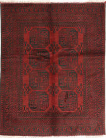  152X193 Medallion Piccolo Afghan Fine Tappeto Lana, Carpetvista