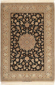  Persischer Isfahan Seidenkette Teppich 130X197 (Wolle, Persien/Iran)