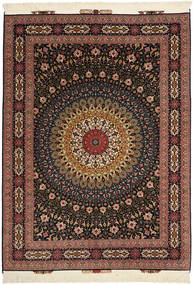  150X207 小 Tabriz#60 Raj 絹の縦糸 Sighnet : Saii 絨毯 ウール