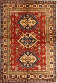  130X192 Klein Kazak Fine Teppich Wolle, Carpetvista