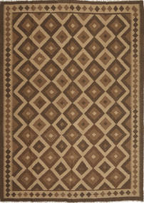 210X295 Kelim Maimane Teppich Orientalischer Braun/Orange (Wolle, Afghanistan) Carpetvista