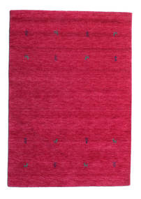 Gabbeh Loom Two Lines 120X180 Small Dark Pink Wool Rug