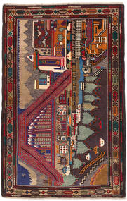 87X140 絨毯 オリエンタル バルーチ (ウール, アフガニスタン)