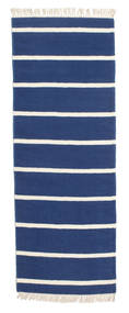  Tapete Lã 60X165 Dorri Stripe Azul Escuro Pequeno