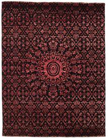 236X306 Damask Matot Matto Moderni Tummanpunainen/Punainen ( Intia) Carpetvista